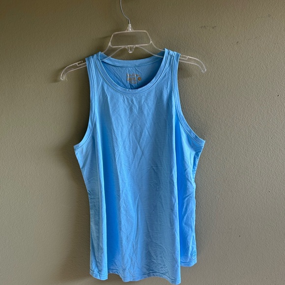 Lilly Pulitzer Luxletic Tank Sky Blue Top Sz  S NWOT - Picture 1 of 5